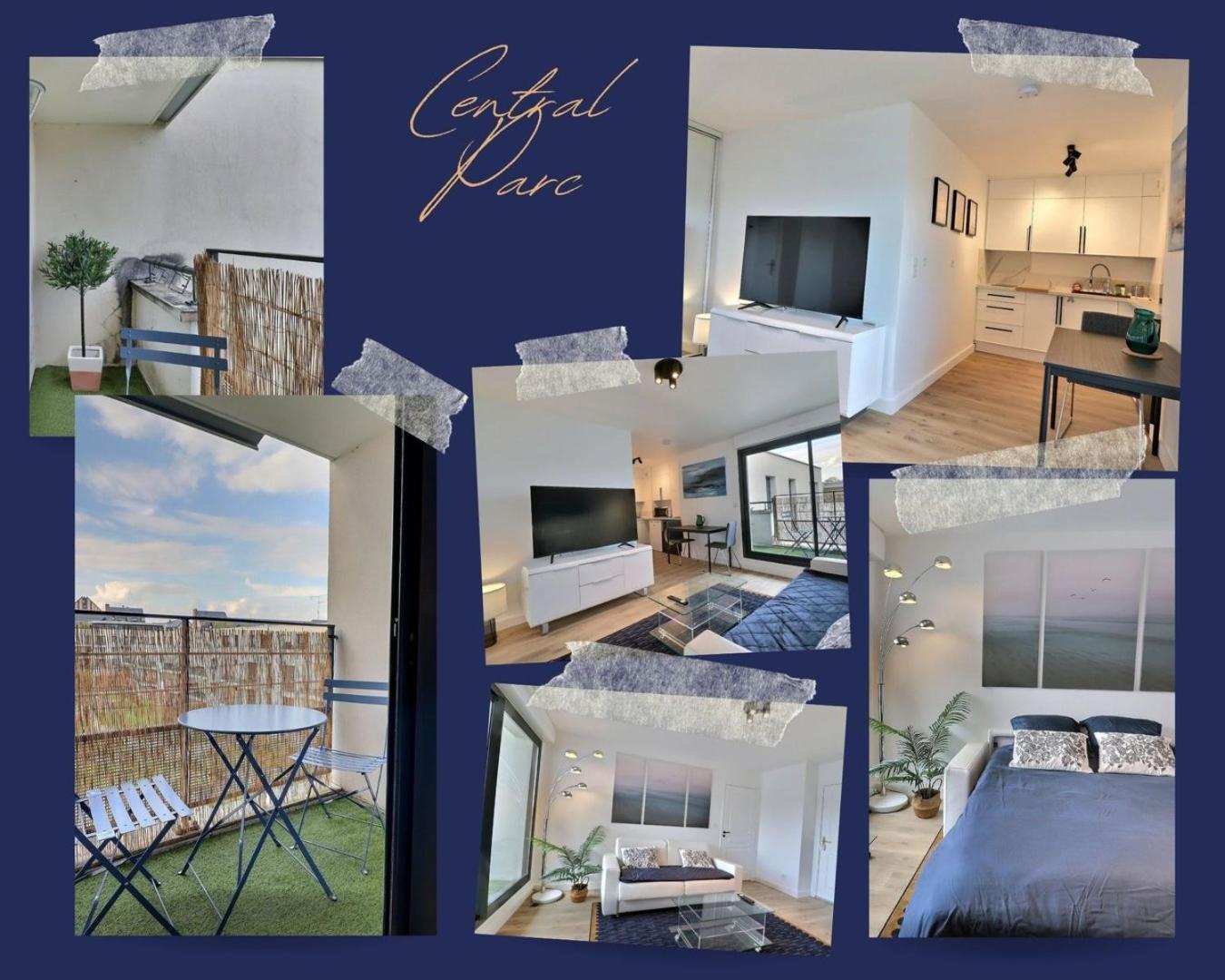 Central Park - Studio Calme - Balcon - Mon Groom ทรัวส์ ภายนอก รูปภาพ